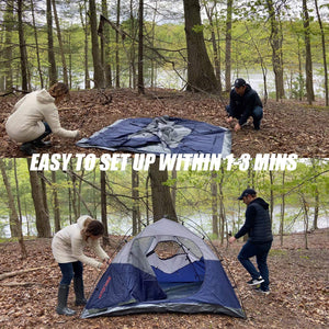 Hitorhike Camping Tent 2-3 Person Tent Ultralight Easy Set Up and Carry Family Tent Backpacking Tent for Camping, Hiking, Outdoor Festivals, Car Trip