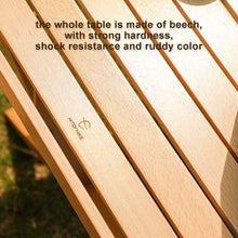 Load image into Gallery viewer, Hitorhike wholesale beech wooden table outdoor roll table camping wooden folding table
